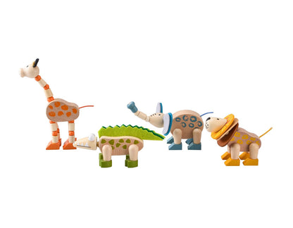 Kaper Kidz Flexible Wooden Jungle Animals | Set of 4