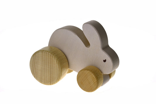 Kaper Kidz Wooden Rabbit Car Toy | Eco-friendly, fun toy designed for imaginative play.