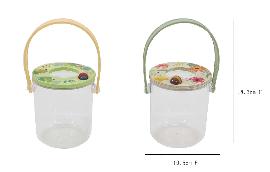 Magnifier Bug Jar | Colorful Wooden Handle Insect Explorer