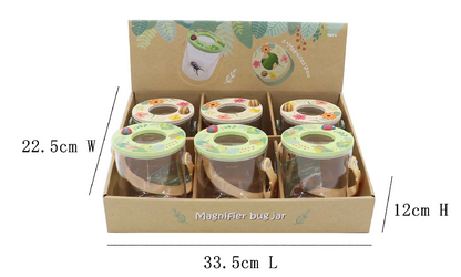 Magnifier Bug Jar | Colorful Wooden Handle Insect Explorer