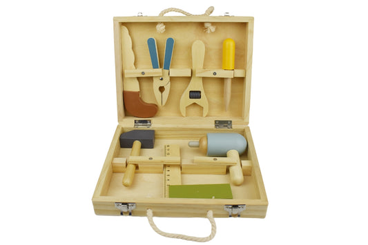 Kaper Kidz Wooden Toolbox Set | Educational kids toy for imaginative home play.