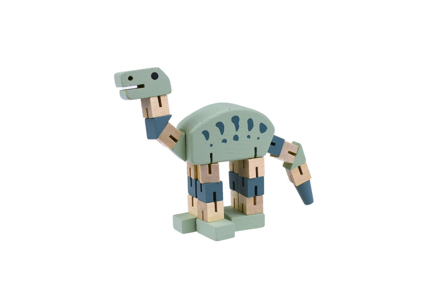 Wooden Flexi Dinosaur Set | Bendable Beech Wood Toy in Natural