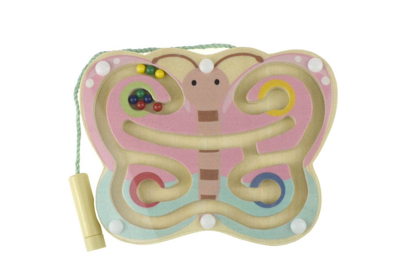 Wooden Butterfly Magnetic Labyrinth