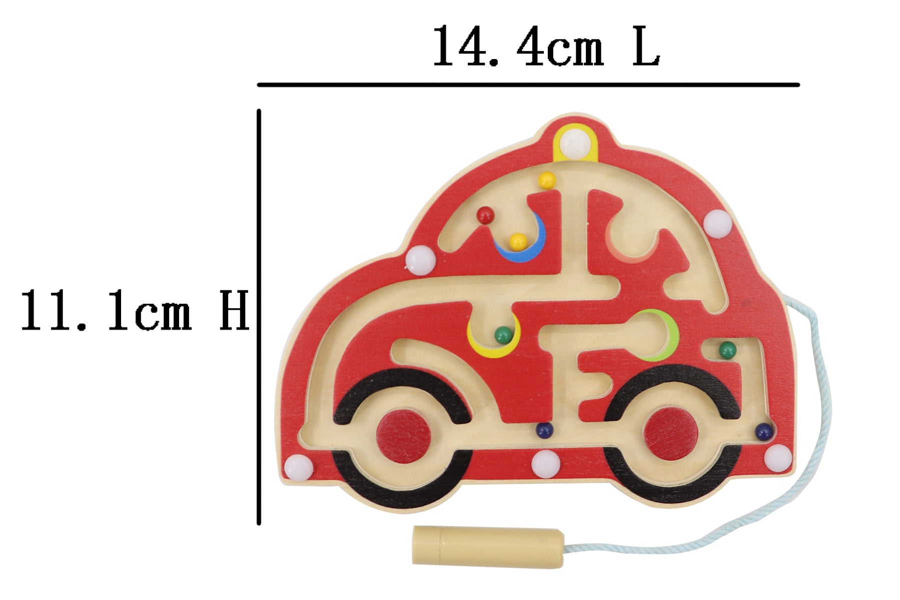 Kaper Kidz Wooden Car Magnetic Maze Labyrinth Toy - Interactive educational toy for children.