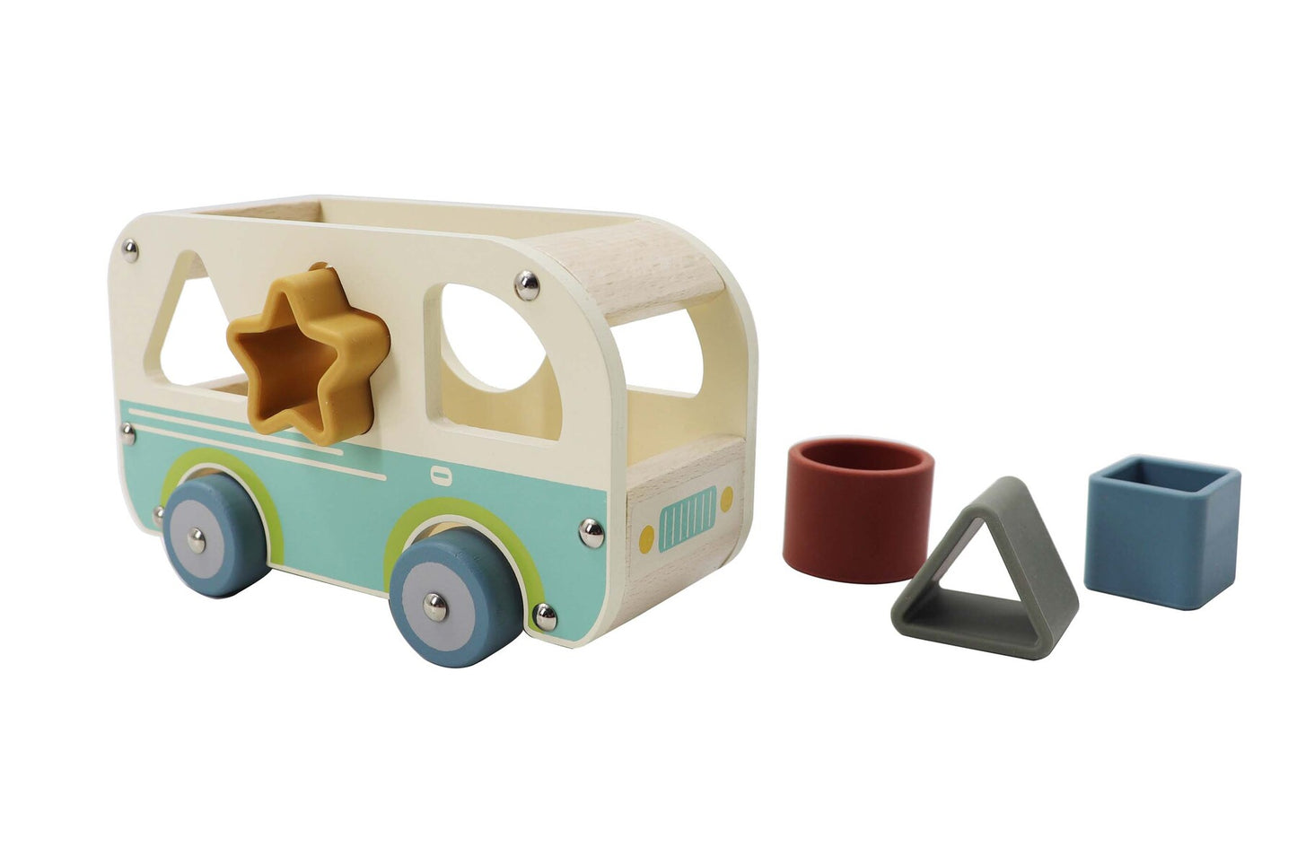 Ecoshape Wheelie Van Shape Sorter | Interactive educational toy for children, promoting shape recognition.