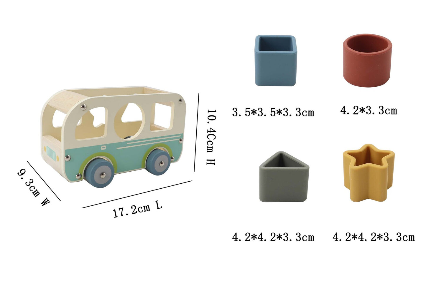 Ecoshape Wheelie Van Shape Sorter, a fun, educational toy for kids at home.