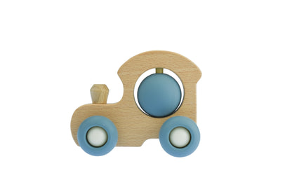 Ecospin Blue Interactive Toddler Train Ride On Toy  Perfect for imaginative play at home.