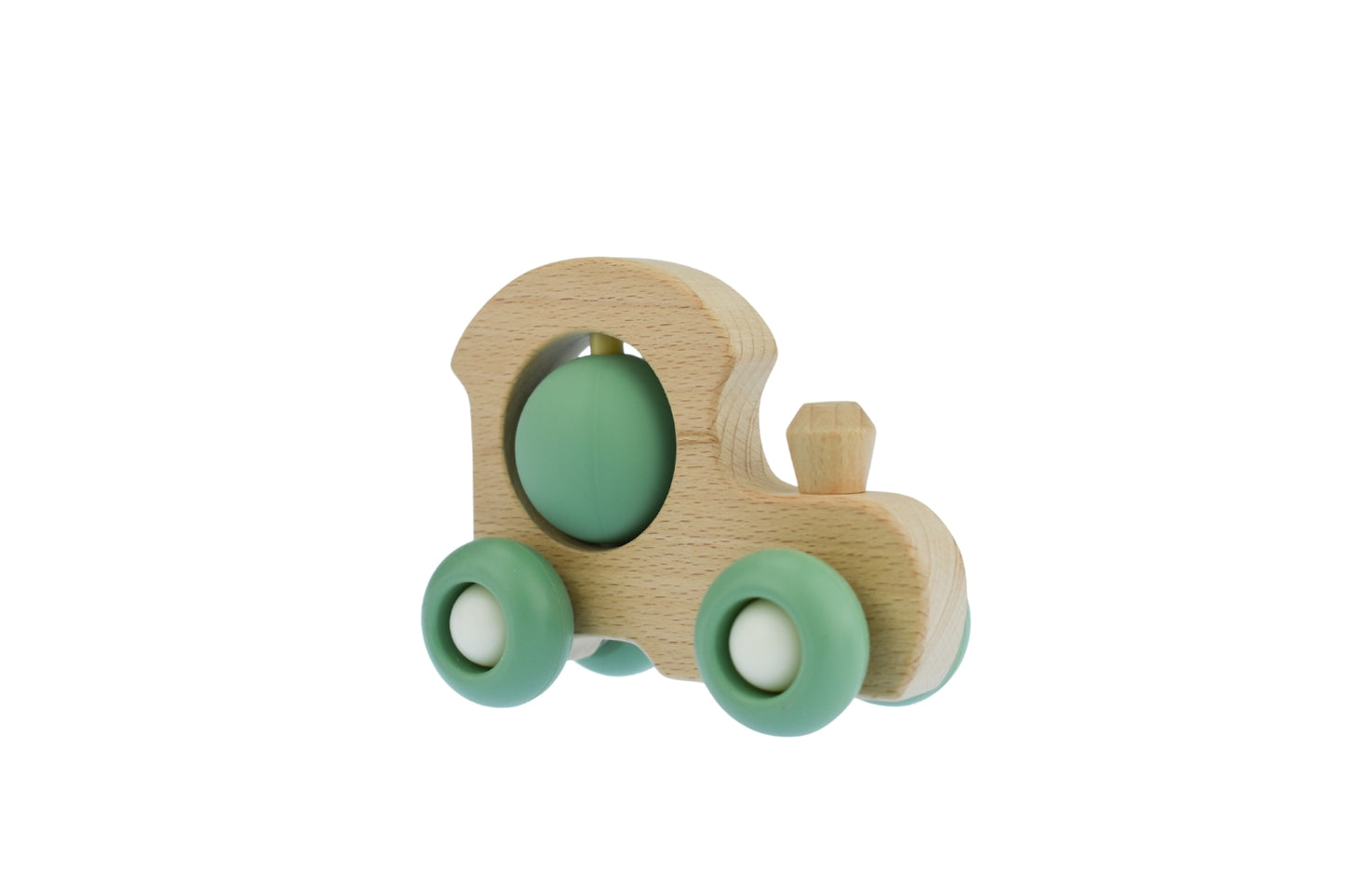 Colorful eco friendly wooden train set for kids, promoting imaginative play at home.