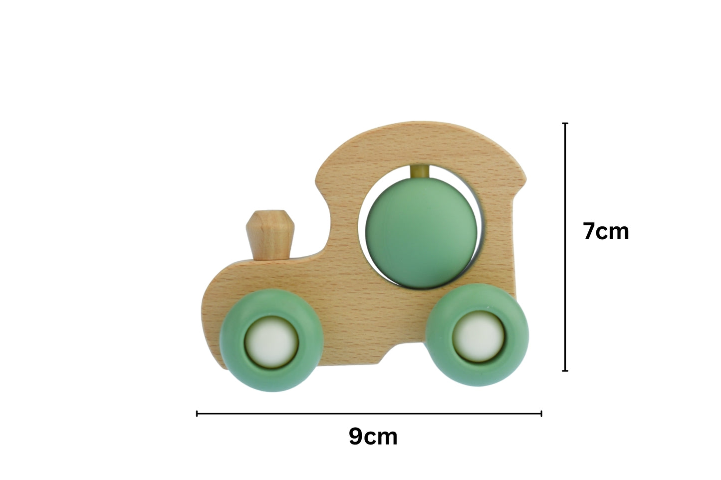 Colorful wooden train set with eco friendly design, perfect for imaginative play at home.