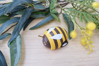 Wooden Pull Back Bee | Colorful Zoom Toy for Motor Skills