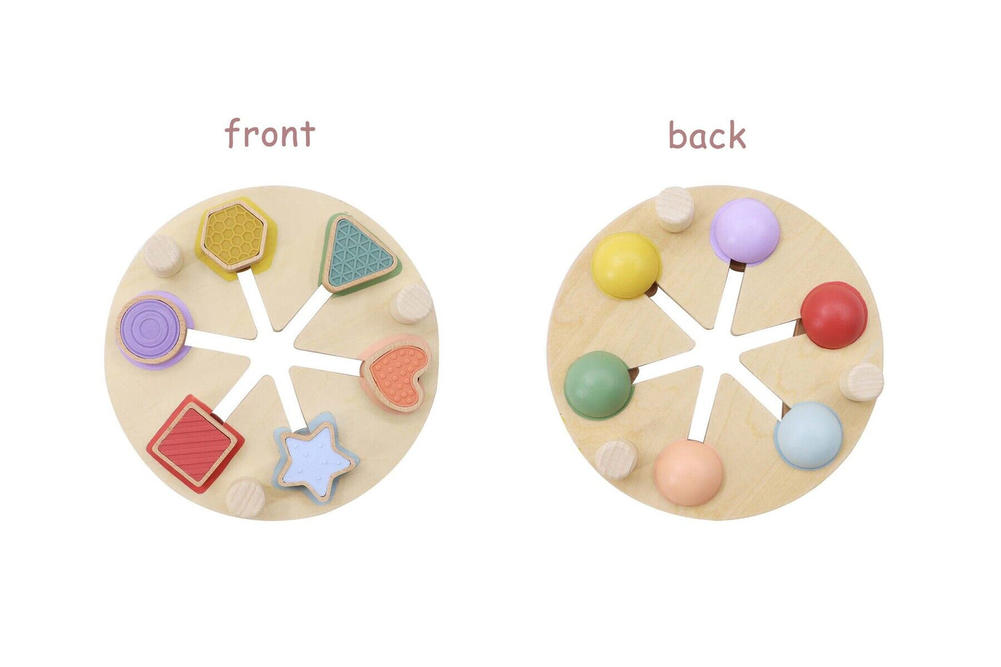 Wooden Shape & Colour Match Table | Vibrant Tactile Learning Toy