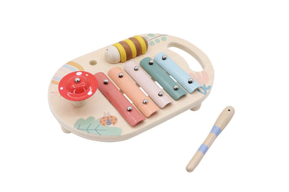 Wooden Spring Insect Music Table | Colorful Toddler Xylophone Set
