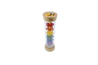Wooden Bee Rainmaker Rattle | Yellow Spring Design | Kaper Kidz
