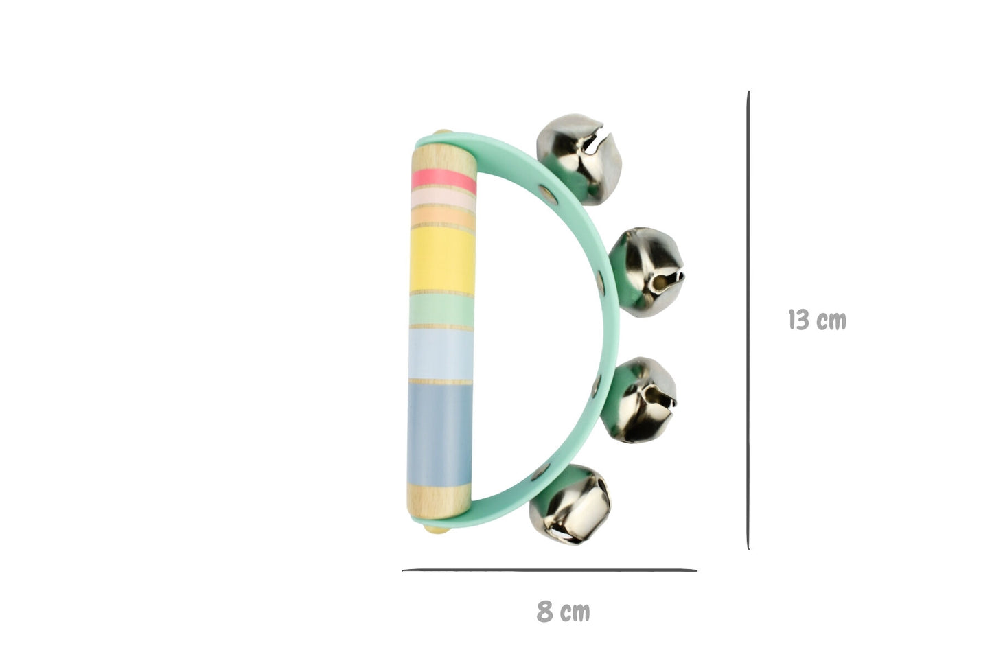 Rainbow Handbell Cluster 2 Piece Set | Wooden Musical Toy