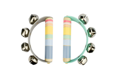 Rainbow Handbell Cluster 2 Piece Set | Wooden Musical Toy