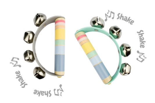 Rainbow Handbell Cluster 2 Piece Set | Wooden Musical Toy