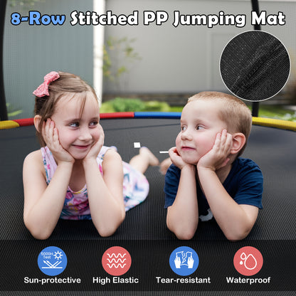 Multicolour Heavy Duty Outdoor Trampoline | High Bounce & Stability