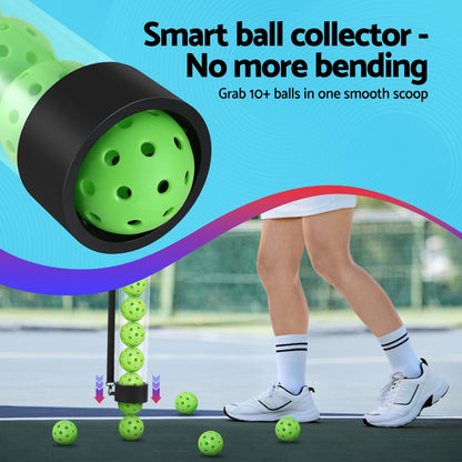 Everfit 12PC Pickleball Collector Set Multi-Ball Retriever Portable Storage Adjustable Strap