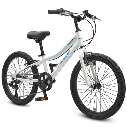 Progear Dura Lite 7 Speed Kids Bike 20" | Pearl White