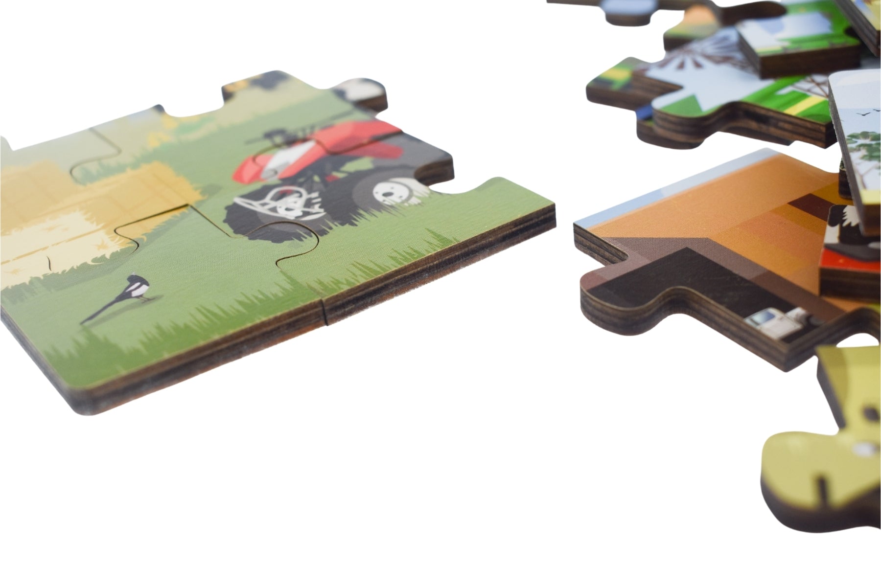 Australian farm vehicle puzzle featuring 24 pieces, perfect for developing problem-solving skills and rural awareness.