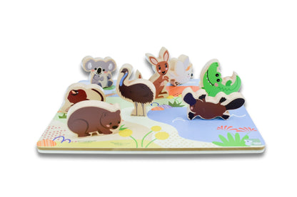 Bush Buddies Australian Animals Wooden Chunky Puzzle