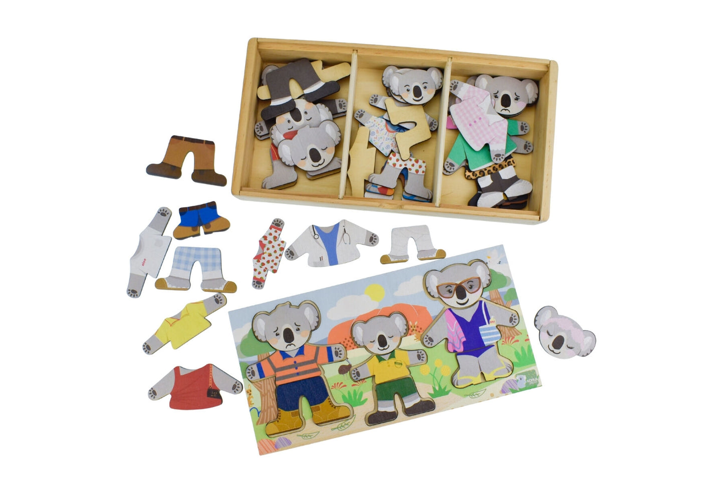 Dressing Koala Family With Expression