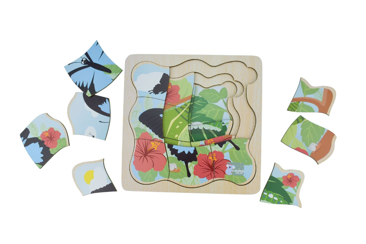 Bush Buddies Ulysses Butterfly Life Cycle Layer Puzzle