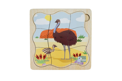 Bush Buddies Emu Life Cycle Layer Puzzle