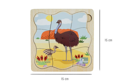 Bush Buddies Emu Life Cycle Layer Puzzle