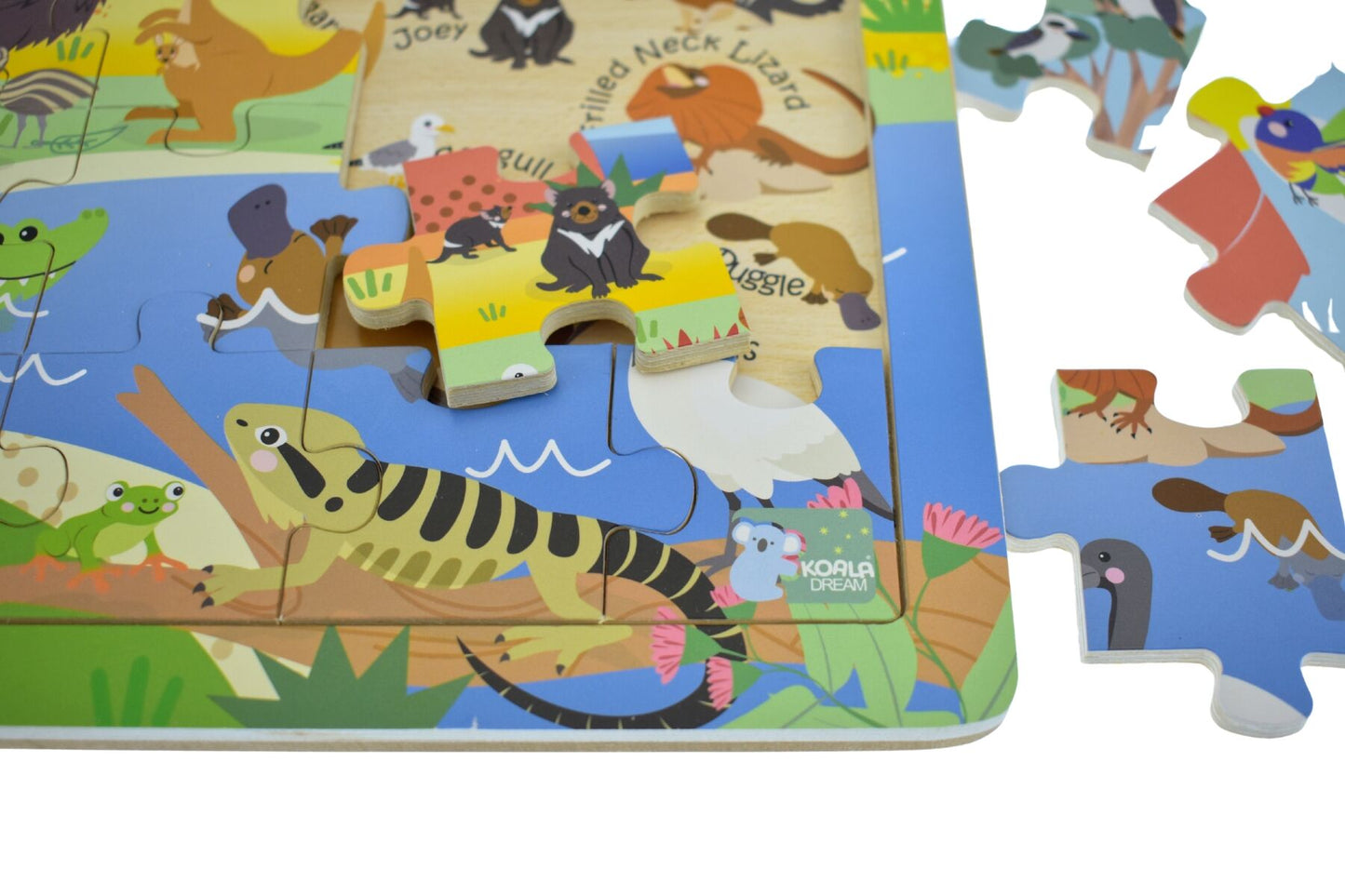 24 Pc Jigsaw Puzzle Aussie Animals And Their Names