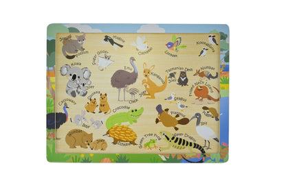 24 Pc Jigsaw Puzzle Aussie Animals And Their Names