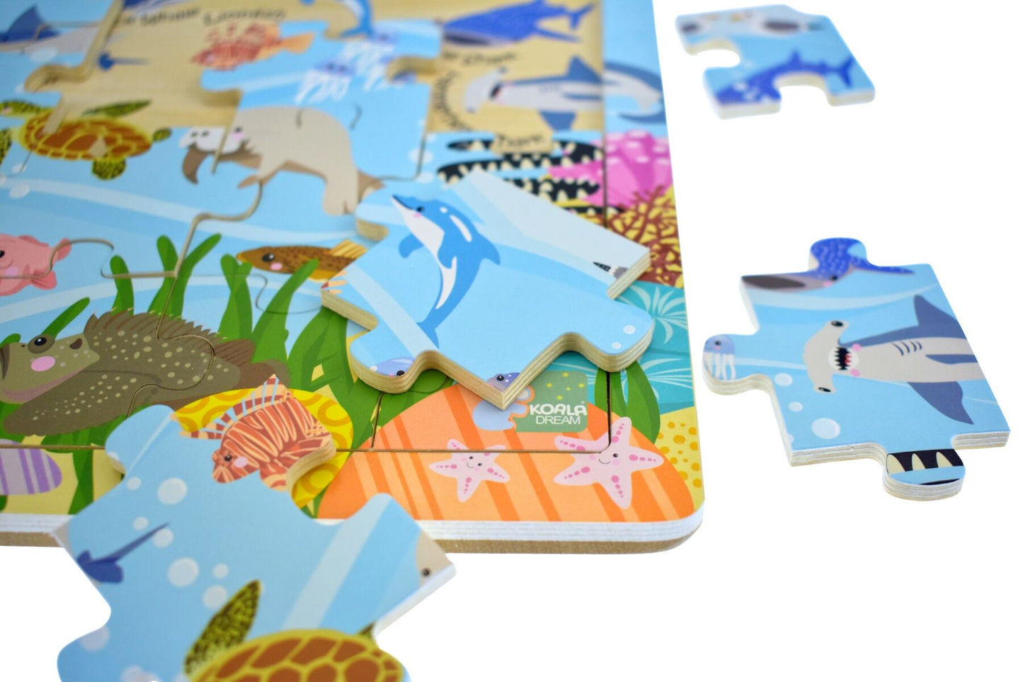 24 Pc Jigsaw Puzzle Aussie Sea Animals And Their Names
