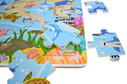 24 Pc Jigsaw Puzzle Aussie Sea Animals And Their Names