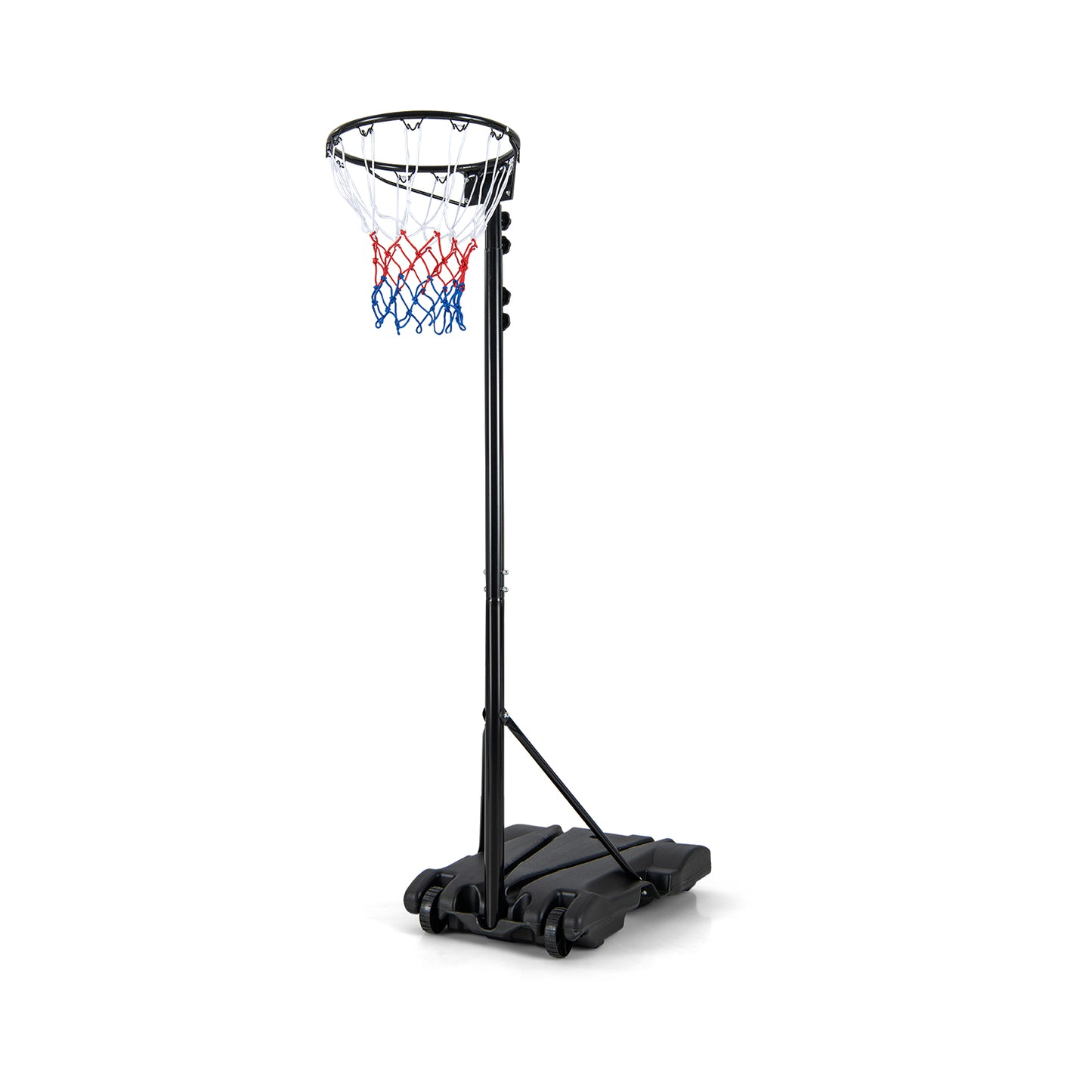 Black Basketball Hoop Stand | Adjustable Height & Fillable Base