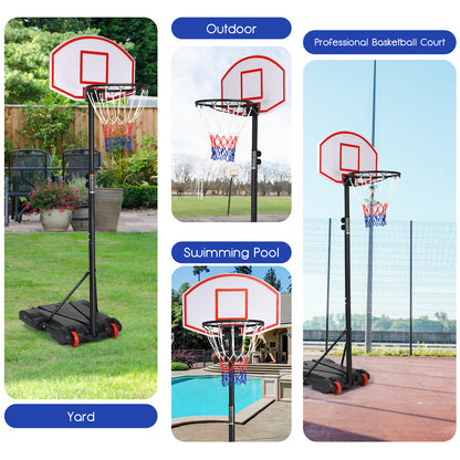 Adjustable Kids Basketball Hoop Stand | Indoor Outdoor With Wheels