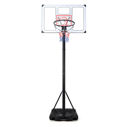 Black Adjustable Basketball Hoop System | 18 Heights & Wheels