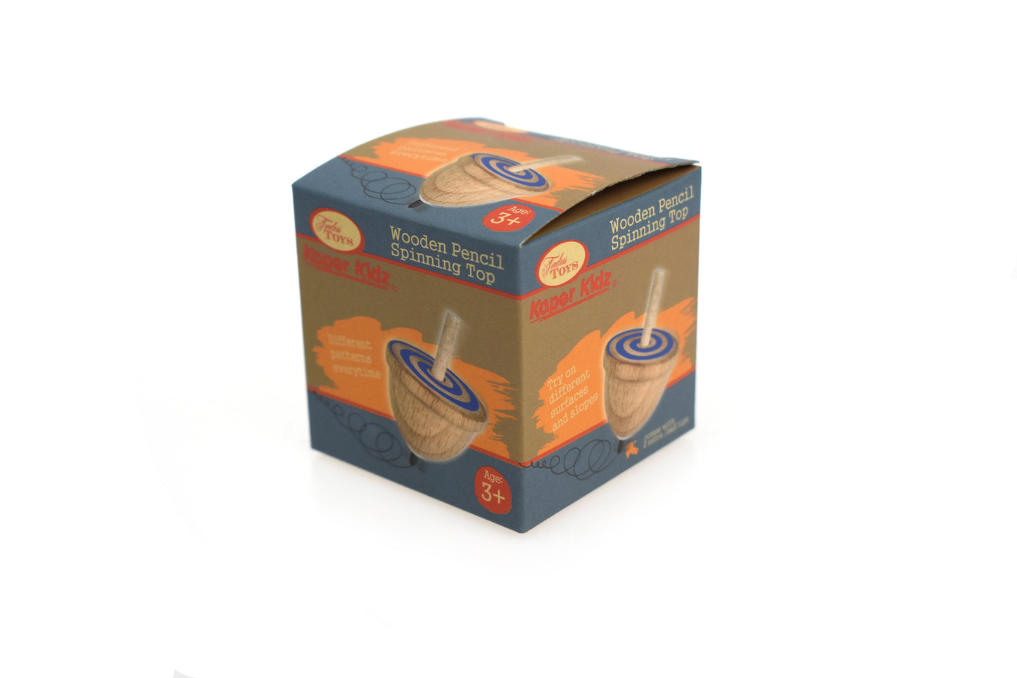 Wooden Drawing Spinning Top 3 Pack | Beech Wood Art Toy