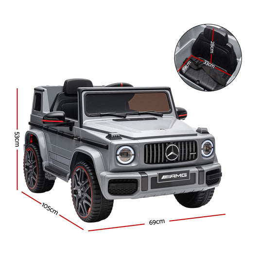 Kids Electric Ride On Car G63 Toy Cars Remote Control Grey