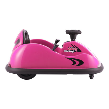 Rigo Kids Electric Bumper Kart 6V - Pink with Remote Control, perfect for indoor play.