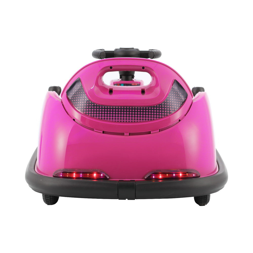 Pink Rigo Kids Electric Bumper Kart 6V with Remote Control for fun home entertainment.