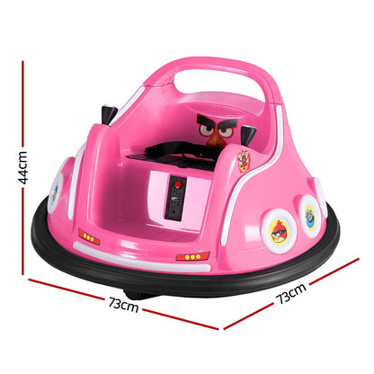 Remote control pink bumper car for kids, perfect for indoor play at home.