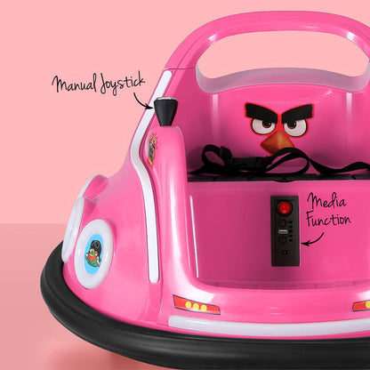 Pink Rigo Kids Ride-On Bumper Car with Remote Control for exciting indoor playtime.