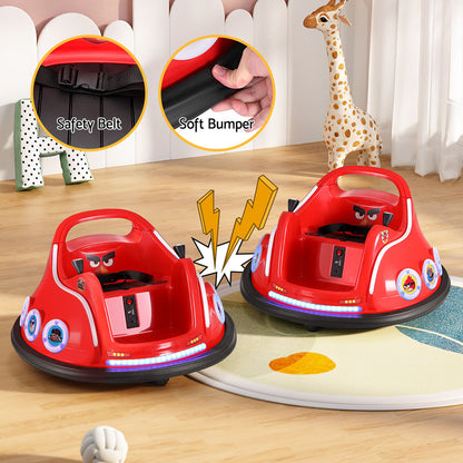 Rigo Kids Electric Bumper Car in Angry Birds Red Theme, perfect for indoor fun