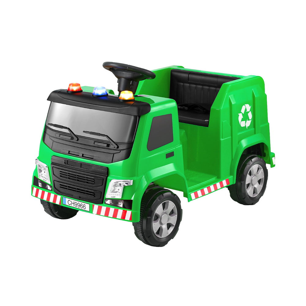 Rigo Kids Electric Ride On Garbage Truck with Remote Control for fun at home.