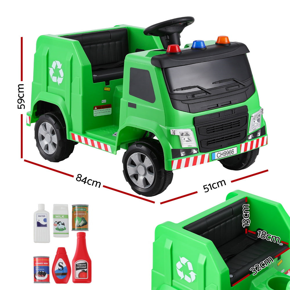 Rigo Kids Electric Garbage Truck | Remote control toy truck for imaginative play at home.