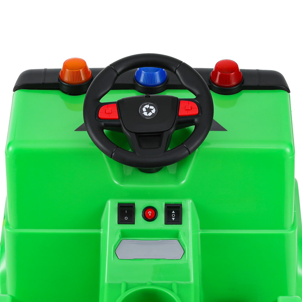 Rigo Kids Electric Ride On Garbage Truck - Remote Control, fun for imaginative play.