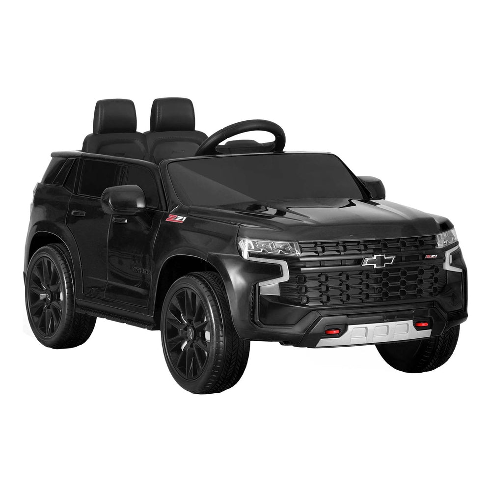 Chevrolet Tahoe kids 12V electric car with remote control for exciting home playtime.