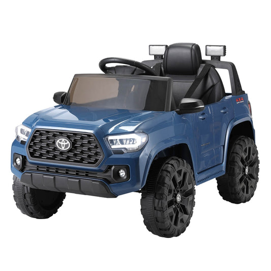 Blue Toyota Tacoma Kids Ride On Car - Remote Control Included | 12V Battery Powered