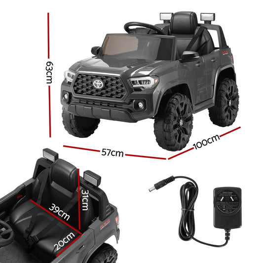 Kids Toyota Tacoma Electric Ride On Car, 12V with remote control for home play.