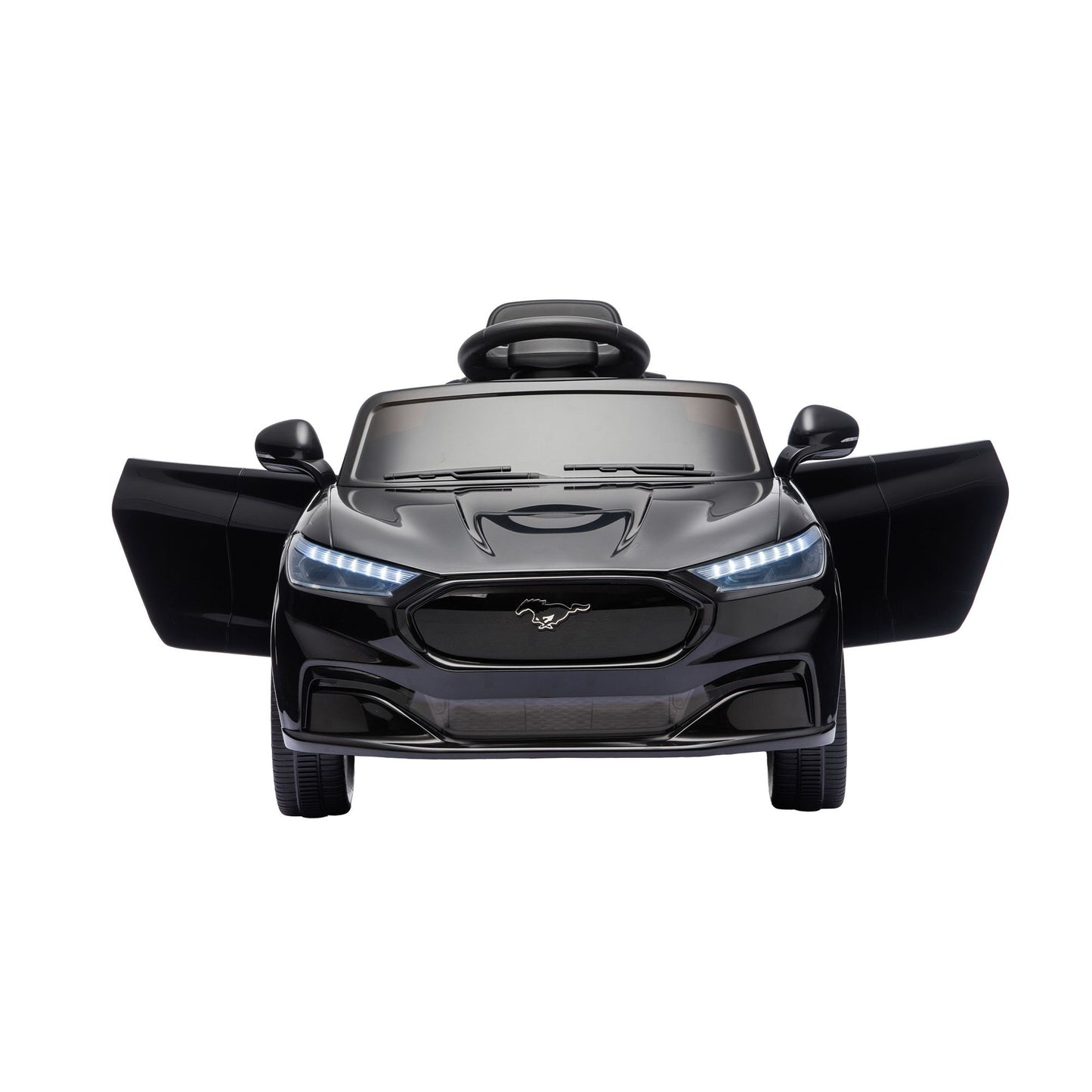 Kids Ride On Car 12V Licensed Ford Electric Toy with Remote Control Horn Music 97x61cm Black